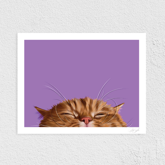 Drowsy Meow Art Print