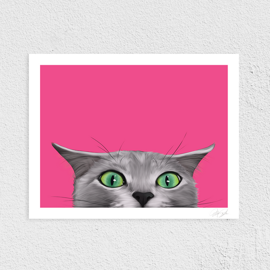 Feline Nervous Art Print