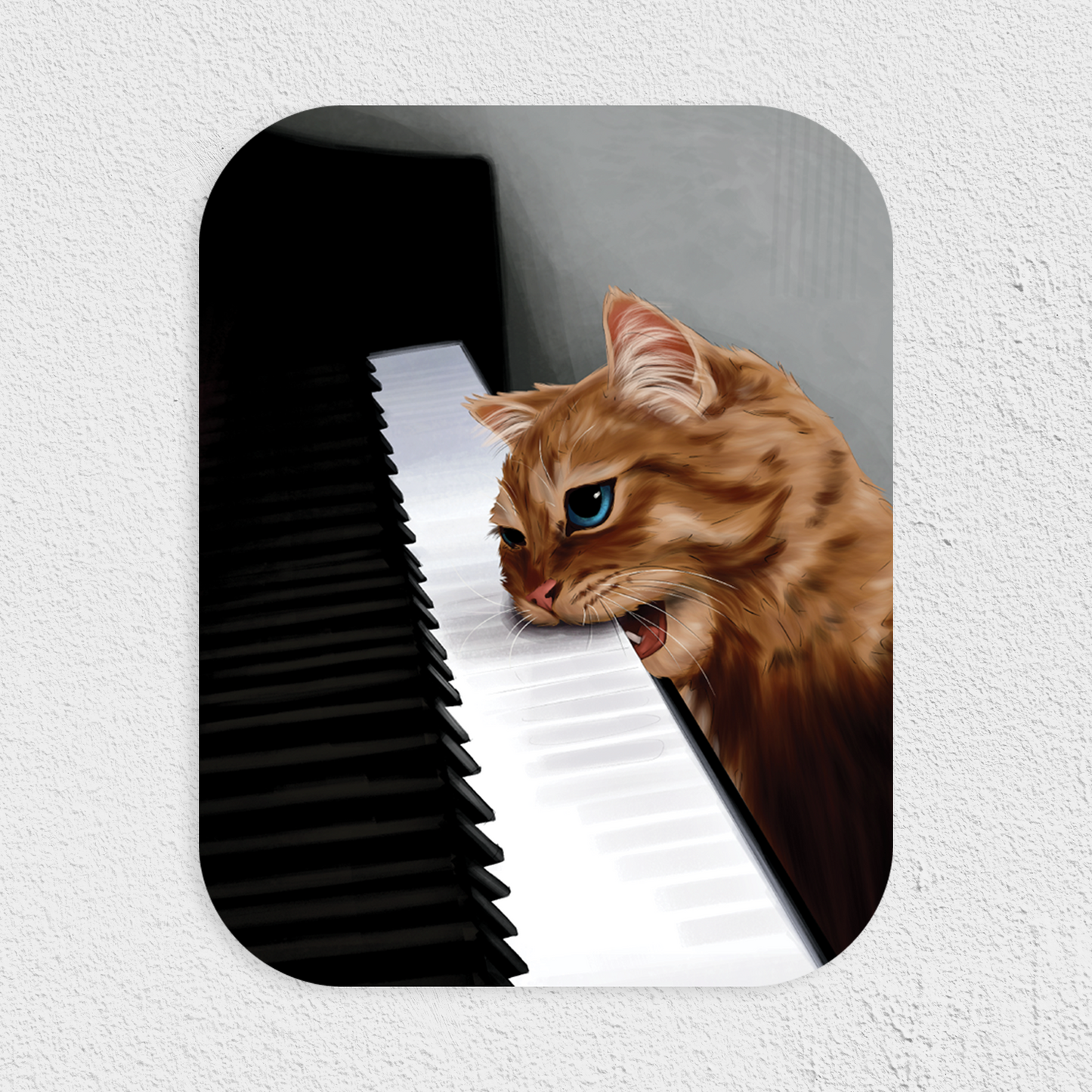 Meowzart Waterproof Sticker