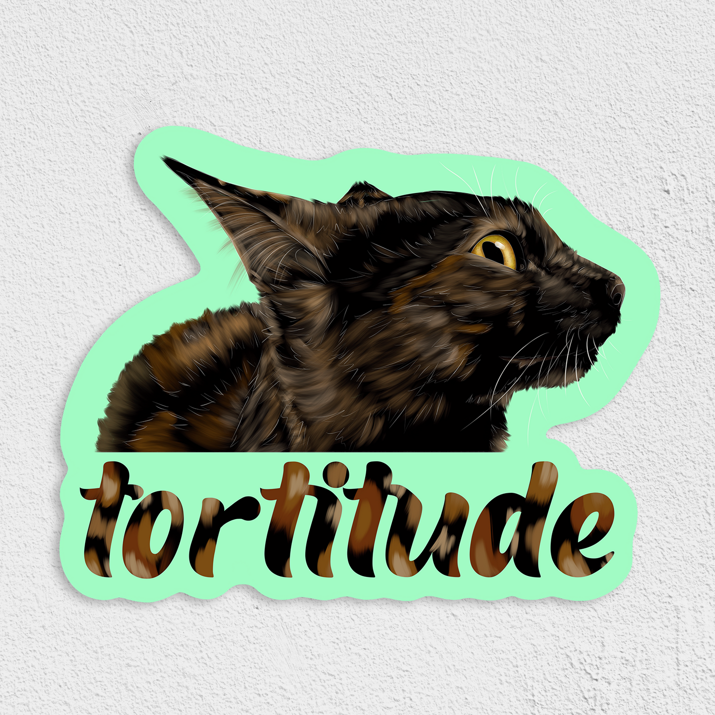 Tortitude Waterproof Sticker