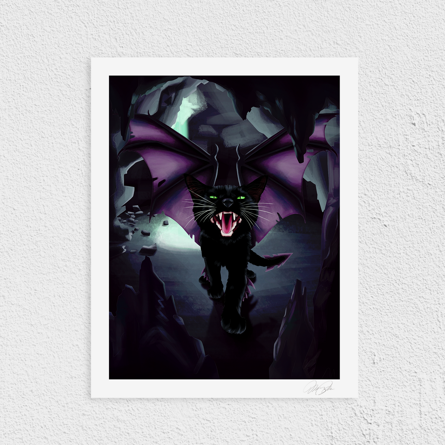 A Feline Encounter Art Print