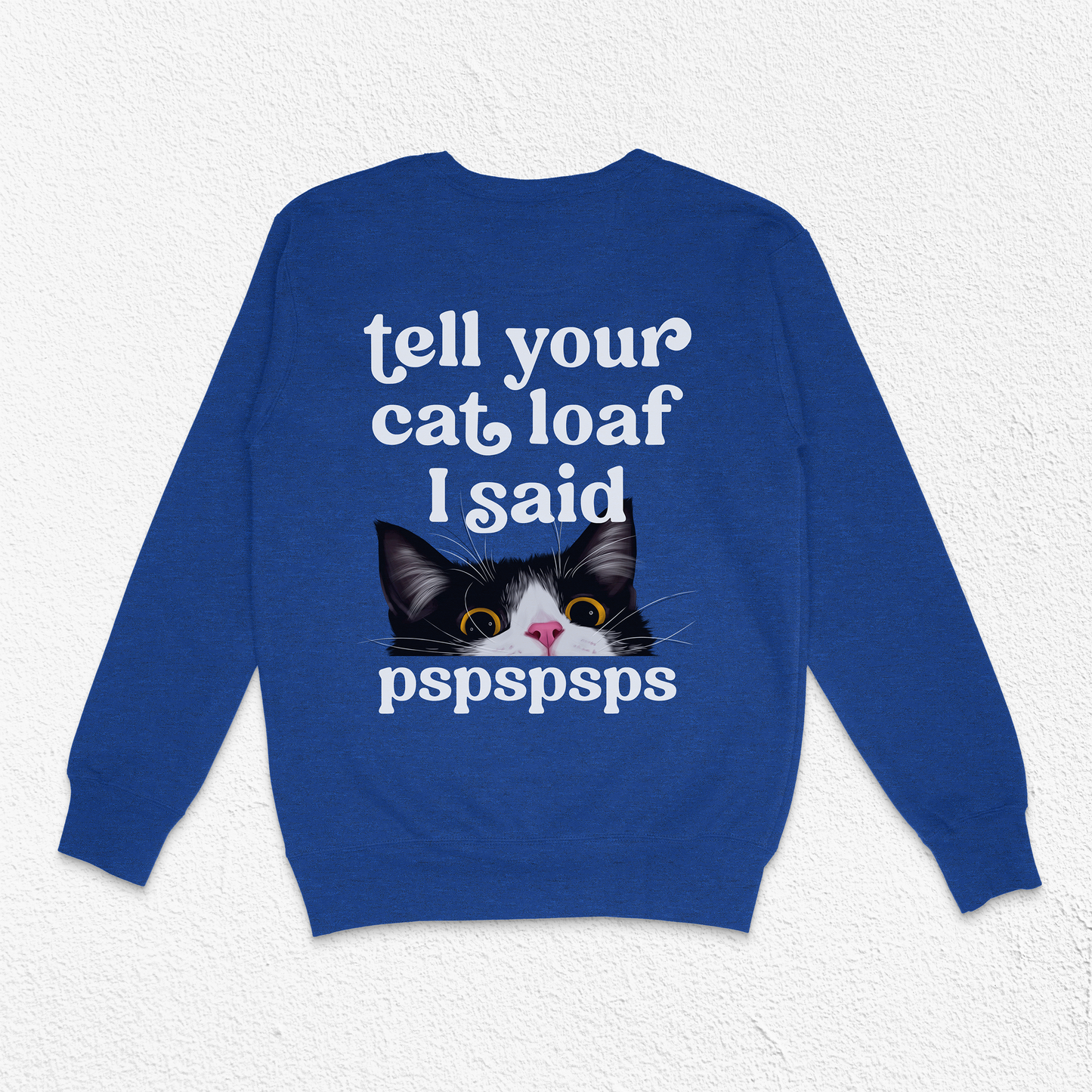 Heather Blue Pspspsps Unisex Crewneck Sweatshirt