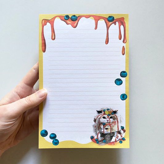 Blueberry Flapcats Notepad