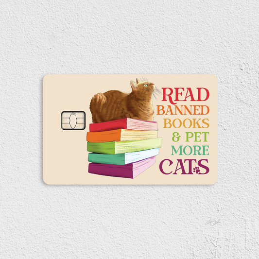 Banned Books & Cats Credit Card Skin