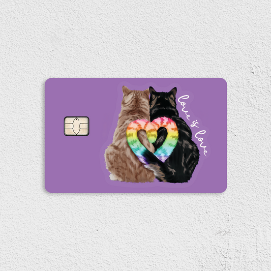 Cat Love Is Love Credit Card Skin