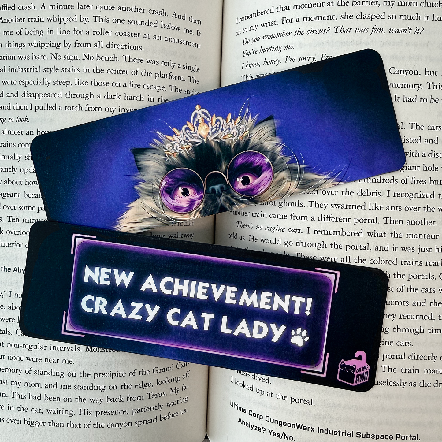 New Achievement! Crazy Cat Lady Bookmark
