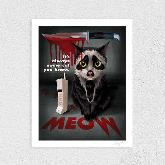 Ghostface Meows Art Print