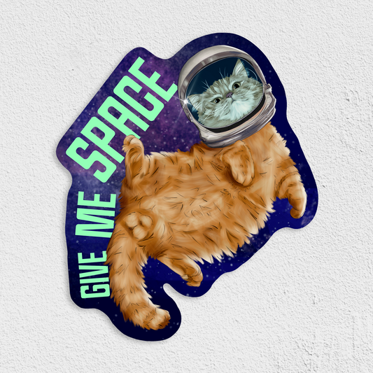 Give Me Space Waterproof Sticker