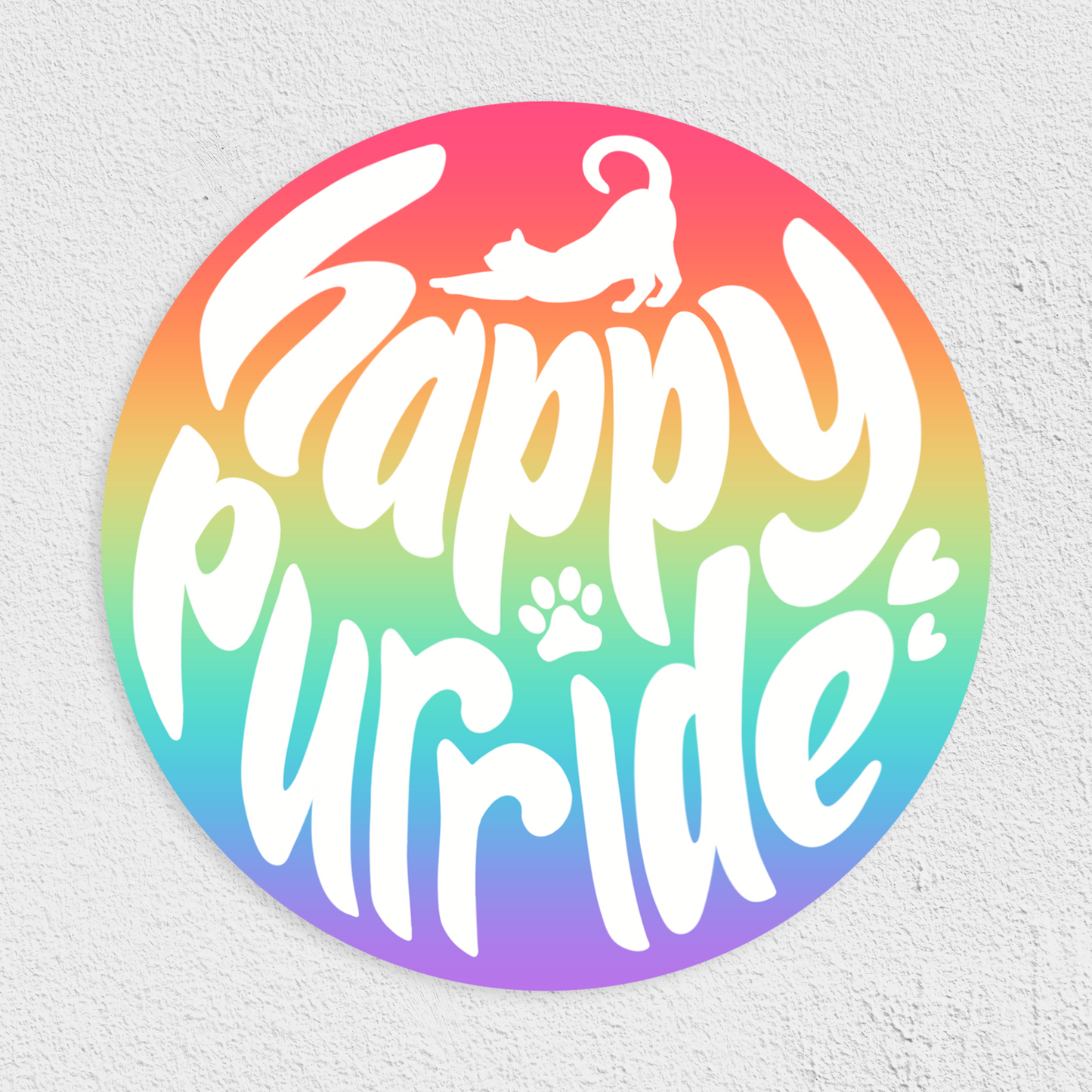 Happy Purride Waterproof Sticker