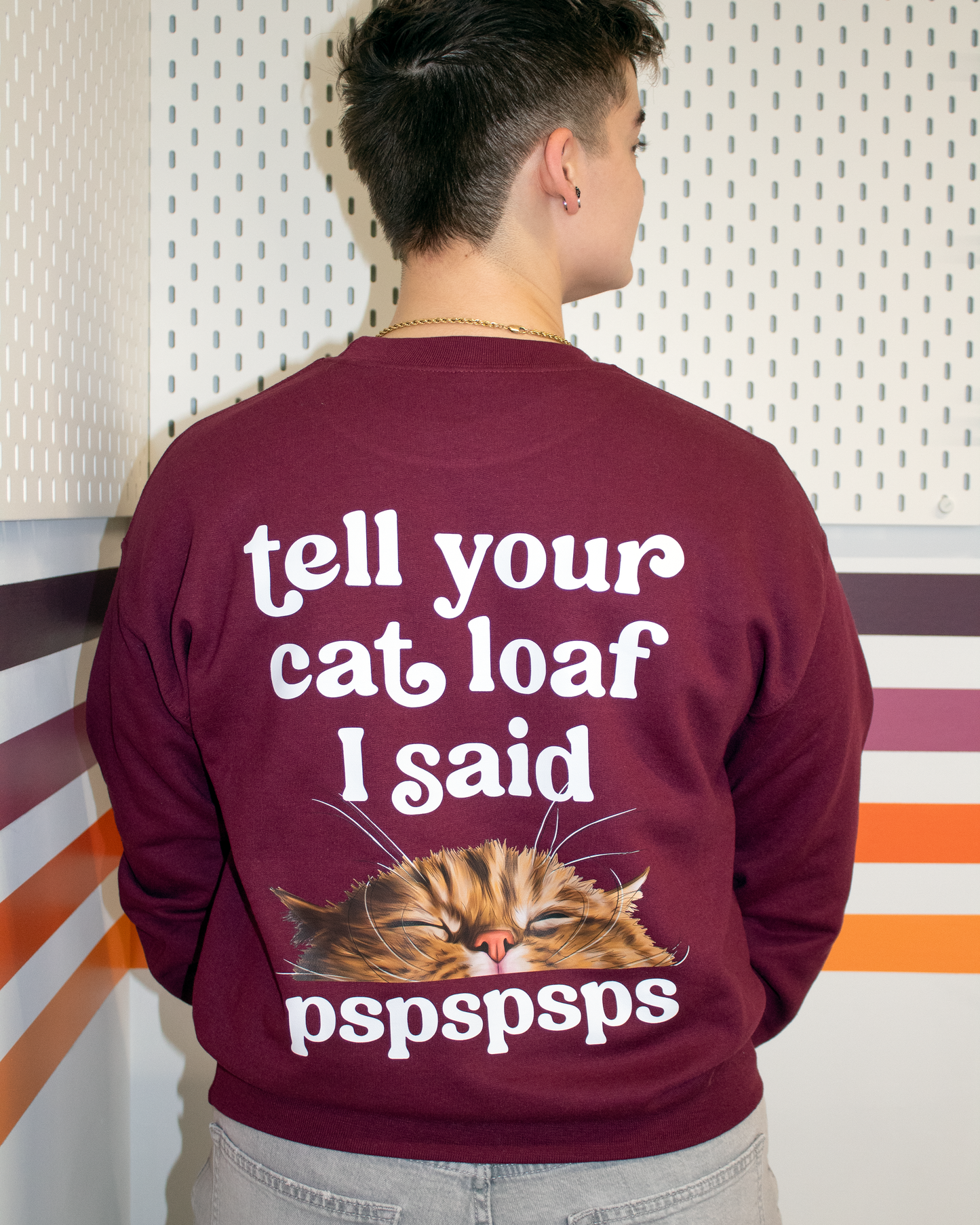 Red Pspspsps Unisex Crewneck Sweatshirt