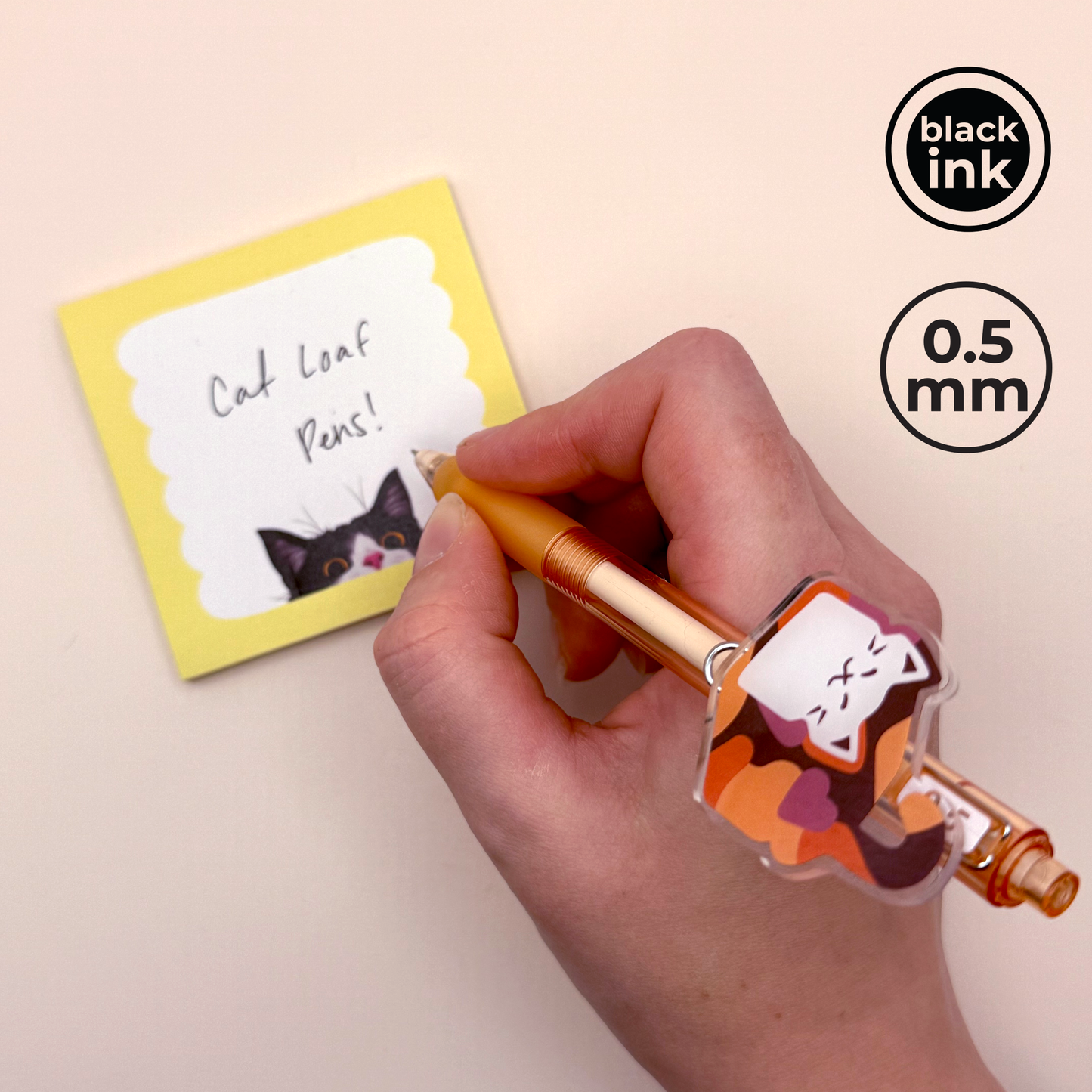 Cat Loaf Clickable Gel Pens
