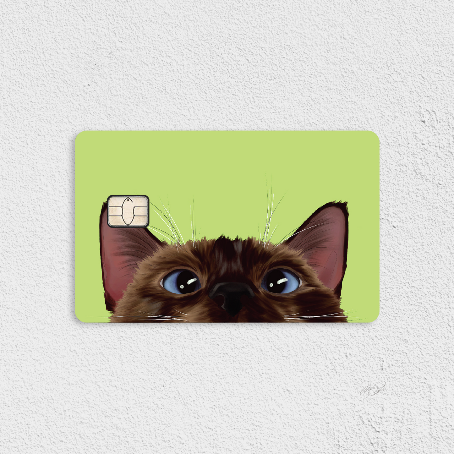 Peeking Siamese Credit Card Skin