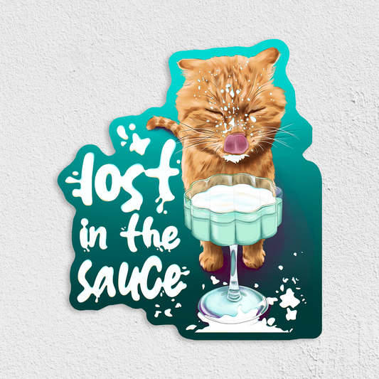 Lost In The Sauce Waterproof Sticker