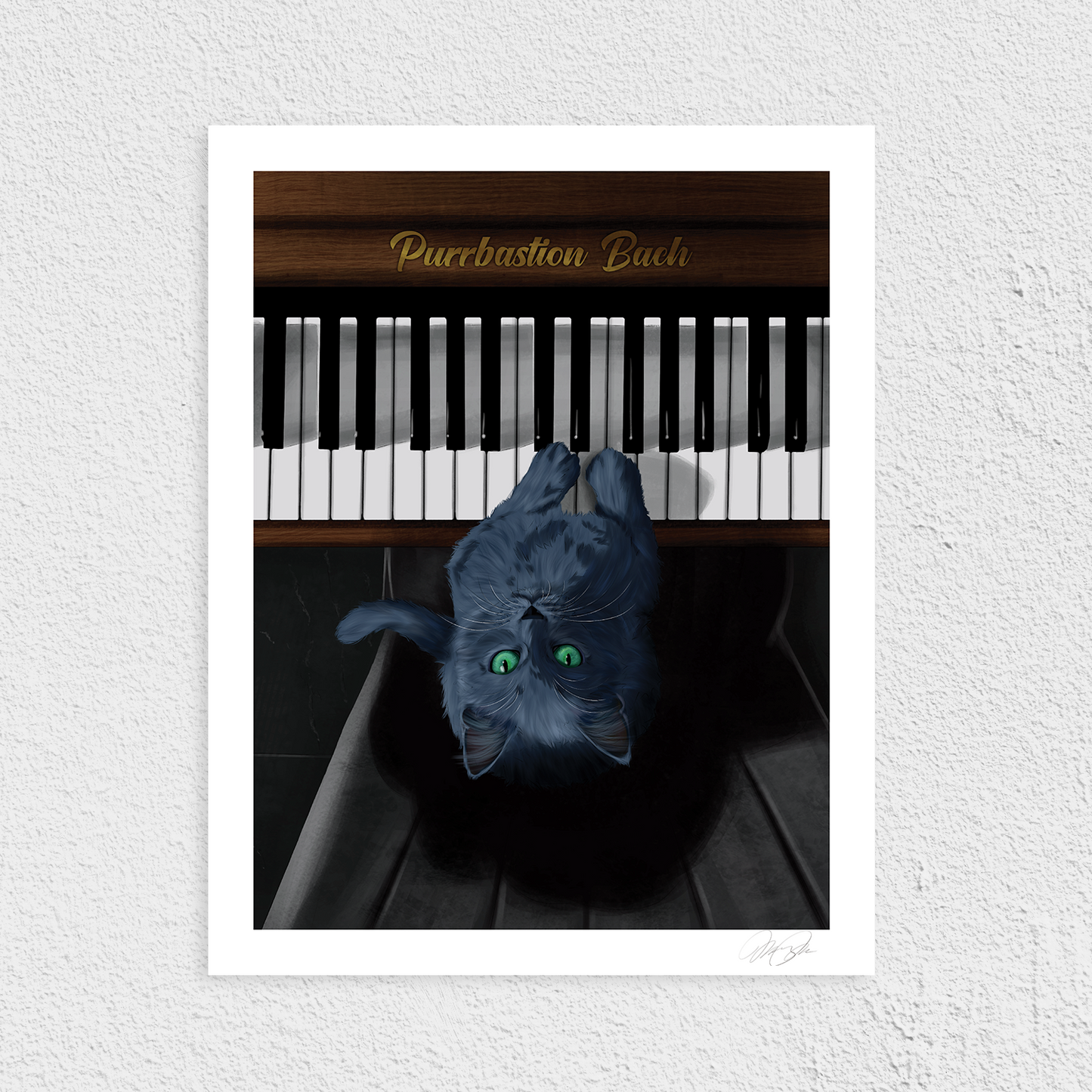 Purrbastion Bach Art Print