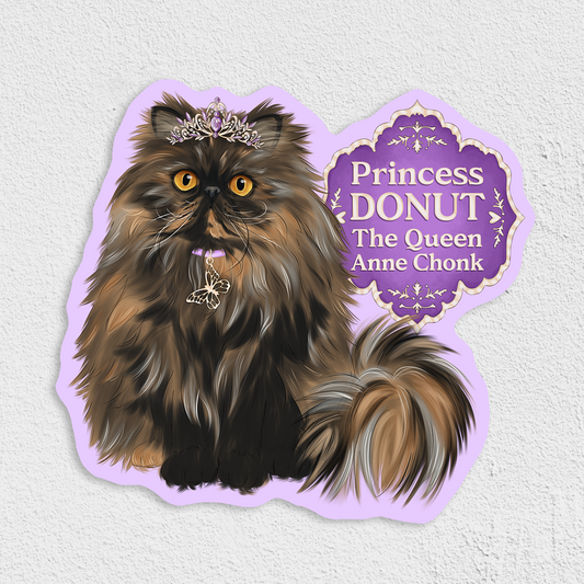 Princess Donut Waterproof Sticker