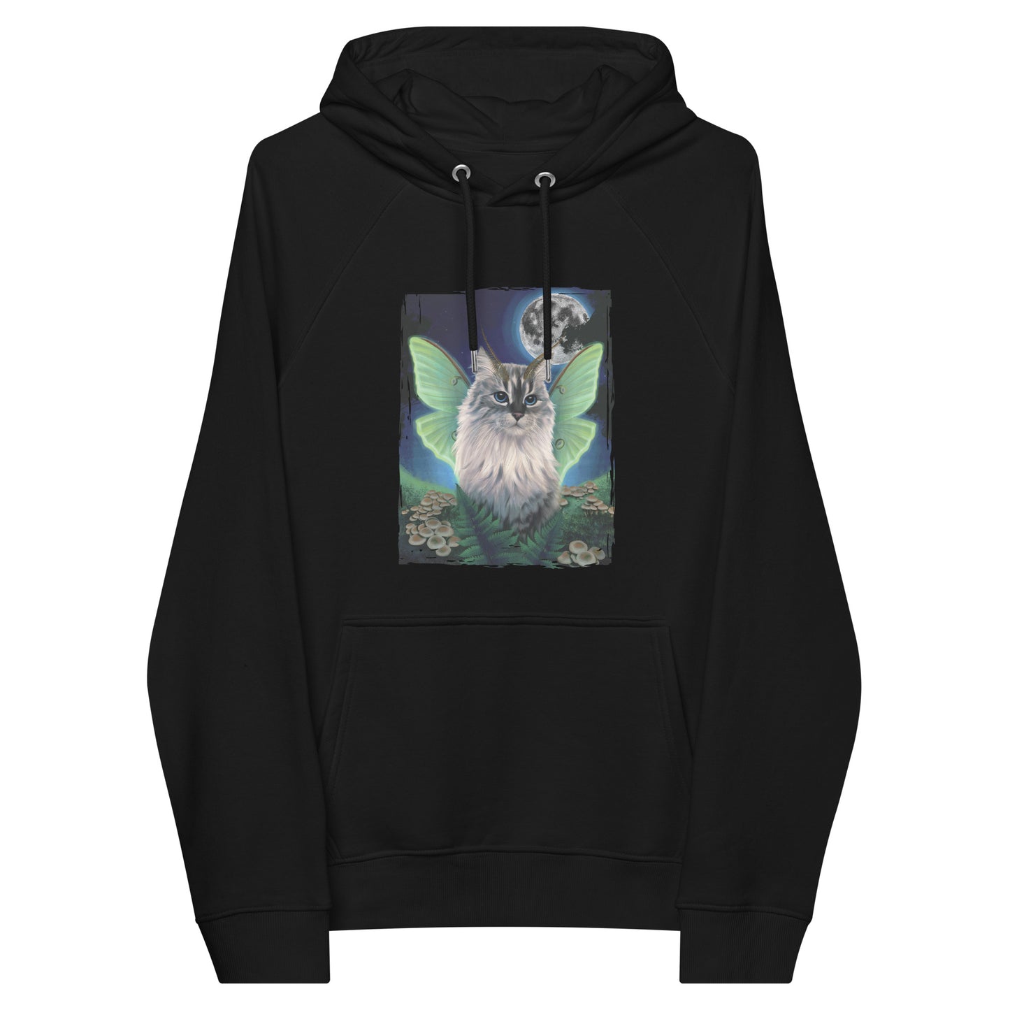 Luna Pawth Unisex Eco Raglan Hoodie