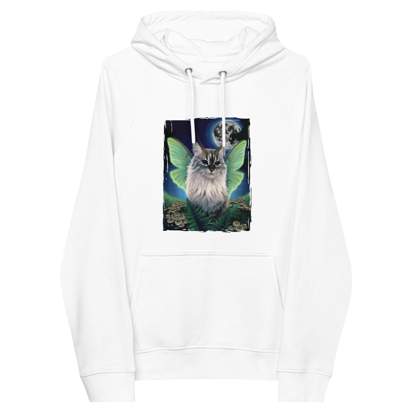 Luna Pawth Unisex Eco Raglan Hoodie